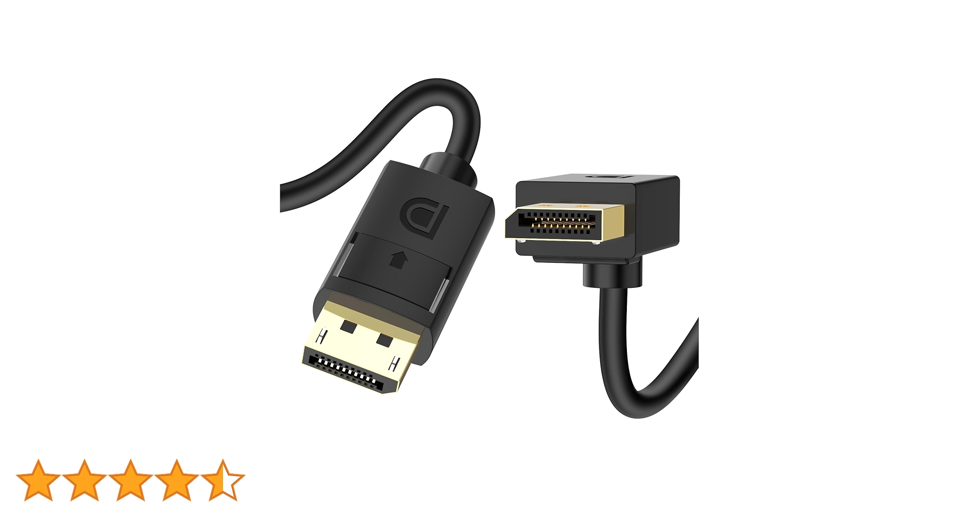 Amazon | J&D 角度付き Displayport 1.4ケーブル 90度 上向き